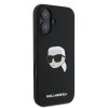 KARL LAGERFELD futerał do IPHONE 16 kompatybilny z MagSafe KLHMP16SSKHPPLK (Sil KL Head Print) czarny